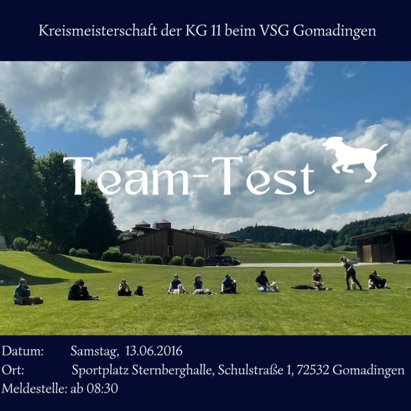 Einladung Team-Test Kreismeisterschaft